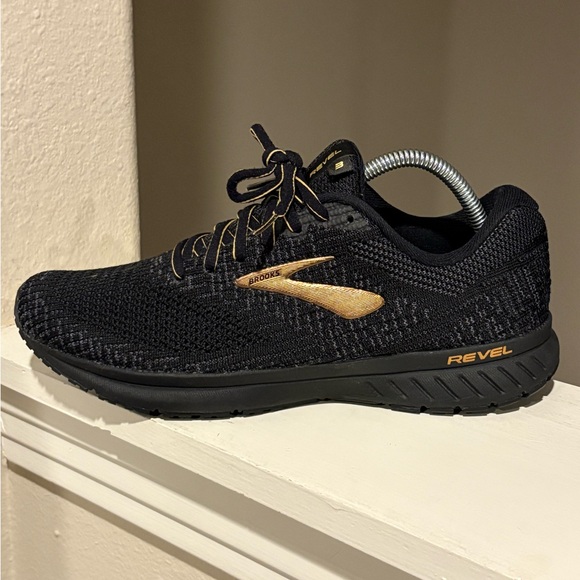 Brooks Revel 3 Black 1103141D077  Running Shoes Sneakers Mens Size 8.5 Medium D - Picture 4 of 10